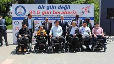 Şahinbey'den 131 engelliye akülü ve tekerlekli sandalye