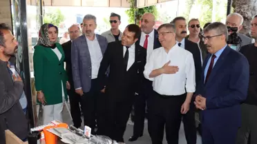 Gelecek Partisi Genel Başkanı Davutoğlu, Adıyaman'da temaslarda bulundu