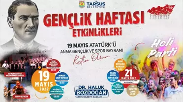 Tarsus Belediyesi'nden 19 Mayıs'a Dolu Dolu Kutlama