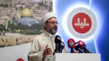 Diyanet İşleri Başkanı Ali Erbaş, 'Uluslararası Kudüs ve Mescid-i Aksa Sempozyumu'nda konuştu