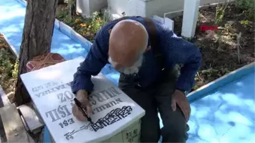 TEKİRDAĞ TORUNU TRAFİK KAZASINDA ÖLDÜ, HER GÜN SAHİPSİZ MEZARLARIN BAKIMINI YAPIYOR