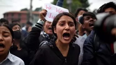 Katmandu'da Cinsel Tacize Karşı Protesto
