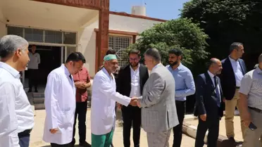 Tel Abyad'da sağlık alanında yürütülen çalışmalar incelendi