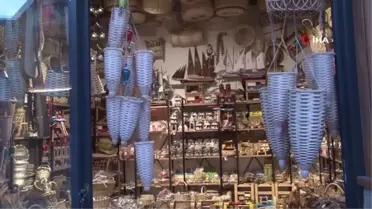 Çay sepetleri süs eşyası oldu