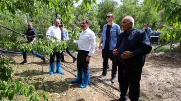 Vali Masatlı'dan sağanak yağış ve dolunun vurduğu 2 köyde inceleme