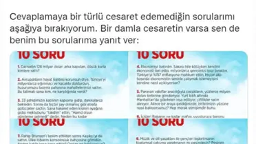 Kılıçdaroğlu'ndan Erdoğan'a 10 Soru: 'Cevaplamaya Bir Türlü Cesaret Edemediğin Sorularımı Aşağıya Bırakıyorum.