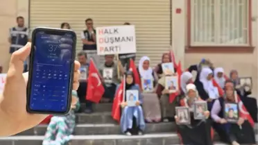 Diyarbakır'da 37 derecede evlat nöbeti