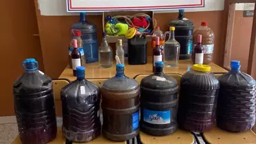 Karaman'da evinde sahte içki ürettiği iddia edilen şüpheli yakalandı
