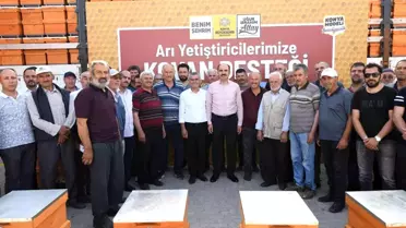 Konya Büyükşehir Belediyesi'nden arı üreticilerine kovan desteği