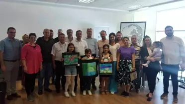 Biga'da 'Nilüfer çiçeği' resim yarışması düzenlendi