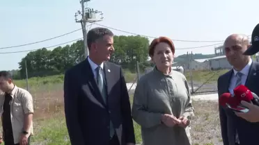 Akşener, Sakarya'da Sökülmeye Başlanan Tank-Palet Fabrikasının Önünde: 'Bizim İktidarımızda, Bu Sefer Biz Devlet Olarak Bu Yatırımı Yaparız'
