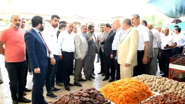 Başkan Gürkan, Şire Pazarında esnaf ile bir araya geldi