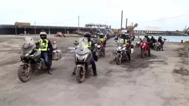 KASTAMONU - Motosikletlerle İnebolu'dan Ankara'ya düzenlenen 'İstiklal Sürüşü' başladı