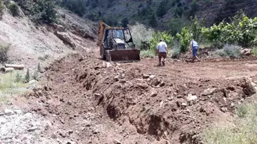 Pozantı'da bahçe yolları düzenlendi