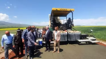 Milletvekili Arslan, köy yolunda incelemede bulundu