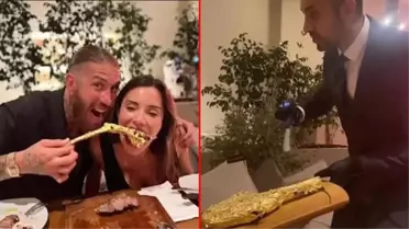 Ramos ve eşinin yediği 'Osmanlı Bifteği' olay oldu! Tek parçası 16 bin lira