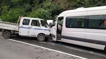 Trabzon'da trafik kazası: 3'ü ağır 5 yaralı