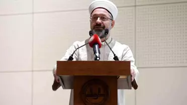 Diyanet İşleri Başkanı Erbaş, mezuniyet töreninde konuştu Açıklaması