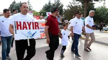 Uyuşturucuyla mücadelede farkındalık için yürüdüler