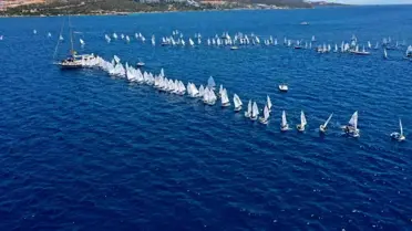Optimist Dünya Şampiyonası Bodrum'da başladı