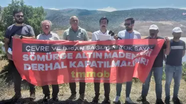 TMMOB Heyeti Siyanür Sızıntısının Yaşandığı Madende: 'İşletmenin Kapatılması Hayati Öneme Sahip'
