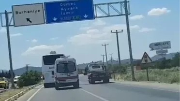 Son dakika... Ambulansa yol vermeyen otobüs kilometrelerce yoluna devam etti