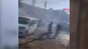 SİVAS KÖYDE 2 EV VE 3 AHIRIN KÜLE DÖNDÜĞÜ YANĞINDA ELEKTRİK TEİSATI ŞÜPHESİ