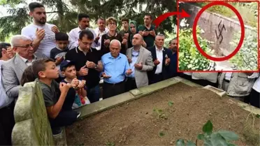 CHP'li Ekrem İmamoğlu'nun Trabzon'daki aile mezarlığında gamalı haç görüldü! Kimse şikayetçi olmadı