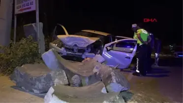 BETON SU BORUSUNA ÇARPAN OTOMOBİLİN SÜRÜCÜSÜ HAYATINI KAYBETTİ