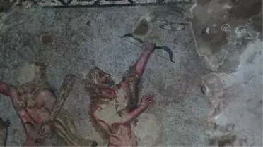 Alanya'da 164 metrekarelik Herakles mozaiği bulundu