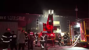Kocaeli'de alüminyum fabrikasında çıkan yangında bir kişi yaralandı