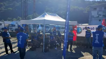 Toplu iş görüşmelerinde anlaşamayınca 19 işçi greve başladı