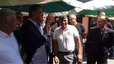 Türkiye Değişim Partisi Genel Başkanı Sarıgül Iğdır'da esnafı ziyaret etti