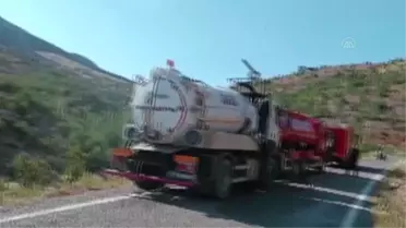 Konya'da besi damında çıkan yangını söndürmek isteyen kişi ağır yaralandı