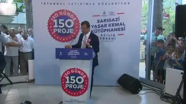 İmamoğlu, Sancaktepe'de 'Yaşar Kemal Kütüphanesi'Ni Açtı: 'Kütüphaneler Çoğaldıkça, Gelecekte Hiç Kimse Aldanmaz, Aldatılmaz'
