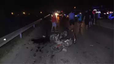 Motosikletliler çarpıştı, arkadan gelen otomobil yaralılara çarptı: 1 ölü, 1'i bebek 3 yaralı