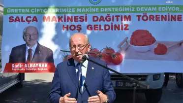 Tekirdağ Büyükşehir, Üreticilere Makina ve Ekipman Desteğine Devam Ediyor