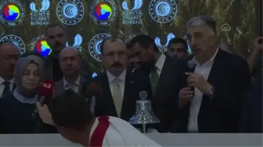 Bakan Muş, Konya Ticaret Borsası Elektronik Satış Salonu'ndaki Gong Töreni'ne katıldı