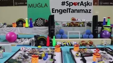 Muğla'da engelli öğrencilere spor malzemeleri dağıtıldı