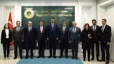 Karabük heyetinden Bakan Kurum'a ziyaret