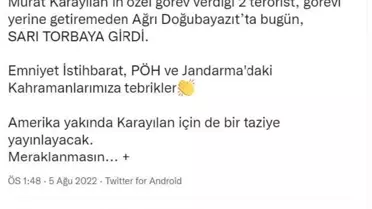 Bakan Soylu: Karayılan'ın özel görev verdiği 2 terörist etkisiz hale getirildi