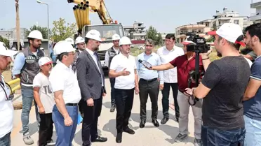 Çamlıbel'de doğalgaz için ilk kazma vuruldu