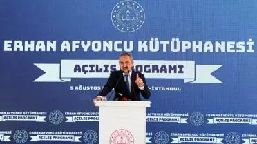 Milli Eğitim Bakanı Özer, Erhan Afyoncu Kütüphanesinin açılışında konuştu Açıklaması