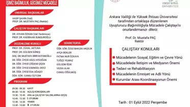 Ankara Valiliği ile Yüksek İhtisas Üniversitesi'nden 'Ankara Uyuşturucu ile Mücadele Çalıştayı'