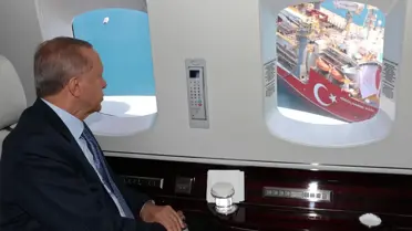 Türkiye'nin 4. sondaj gemisi Abdülhamid Han, Cumhurbaşkanı Erdoğan tarafından ilk seferine uğurlanıyor
