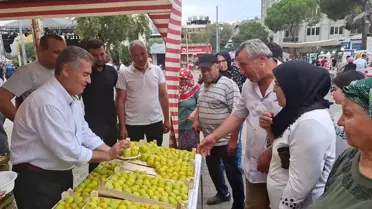 Buharkent'te vatandaşlara 2 ton taze incir dağıtıldı