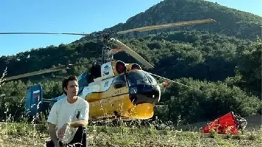Lazer tutulan yangın söndürme helikopterinin pilotu konuştu