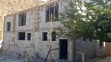 Çanaklı Köyü Camii hızla yükseliyor