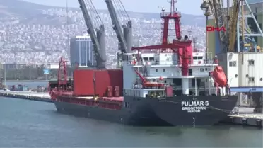 Ukrayna'dan 11 bin 730 ton mısır taşıyan gemi, Alsancak Limanı'nda