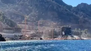Bakan Kurum Açıkladı: Marmaris Kızılbük'te Otel İnşaatı İçin Dinamit Patlatan Şirkete 54 Bin 783 TL Para Cezası